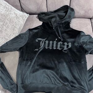 Juicy Couture Black Velour Hoodie